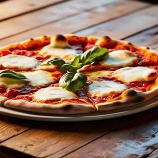 Pizza crudo e Mozzarella