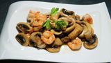 Gambas Con Champiñón