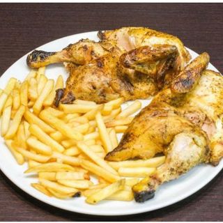 Menú Pollo A L'Ast Con Patatas