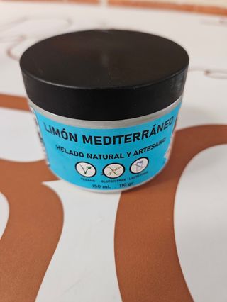 Helado  de limon mediterraneo