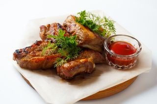 Ребра в гірчично-медовому соусі (400/40г)