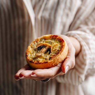 Quiche poulet champignon