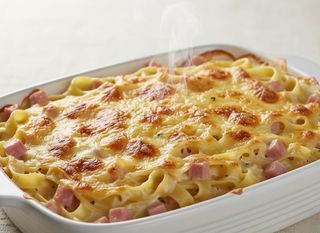 Gratin De Pâte Fraîche Aux Jambons