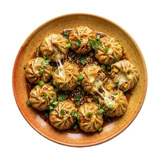 Chicken And Cheese Momo  Fried