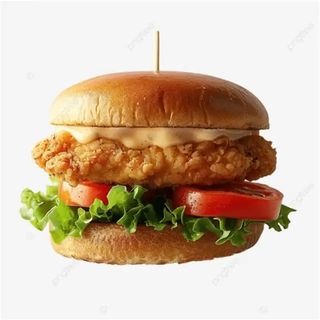 Chicken Burger Avec Soda