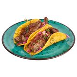 Тако з телятиною та карамелізованою цибулею (240г)