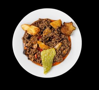 Фарш с баклажанами