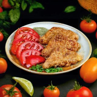 Кашкавал пане с резен домат (250гр)