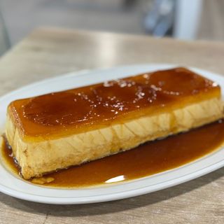 Flan de huevo.
