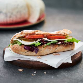 Bagietka firmowa ser koryciński + ogórek kiszony