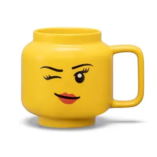 Cana mare LEGO din ceramica – Fata care face cu ochiul - 41460803