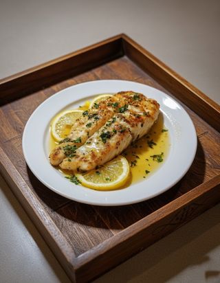 Grilled fish fillet
