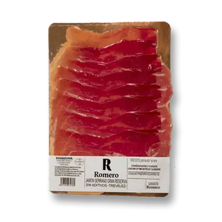 Loncheado jamón de hembra sin aditivos T.J. 80 g