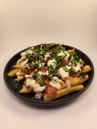 Bacon loaded fries
