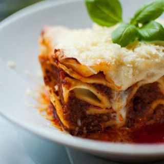 Lasaña a la boloñesa