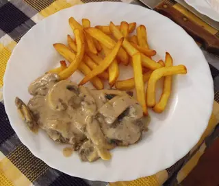 Bifinhos com Cogumelos