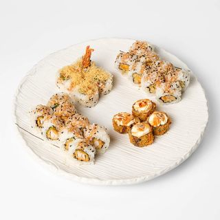 Tempura box + Flavored ice tea