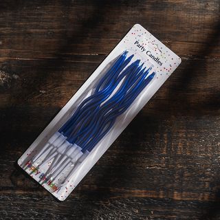  სანთელი გრეხილი (ლურჯი)