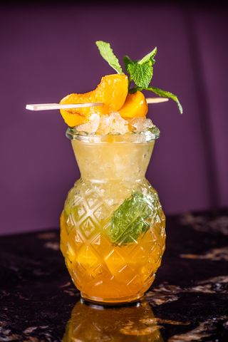 Peach Fizz Mocktail