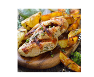 Piept de pui la grătar cu garnitură la alegere