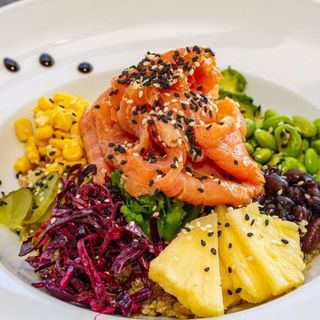 , Salmon bowl