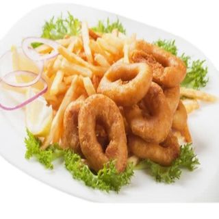 Calamares Con Patatas Fritas