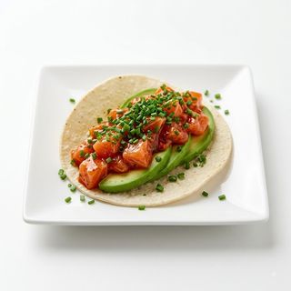 Taco De Salmón Picante