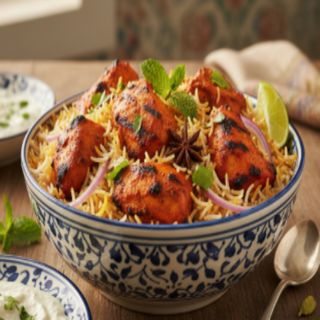 Chicken tikka biryani