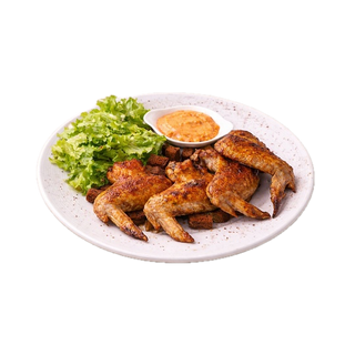 ქათმის ფრთები სოიოსა და თაფლის სოუსით