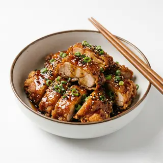134. Pollo Crujiente con Salsa de Teriyaki