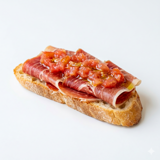 Montadito de Jamón Tomate Y Aceite