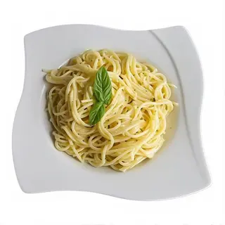 Espaguetis con salsa roquefort