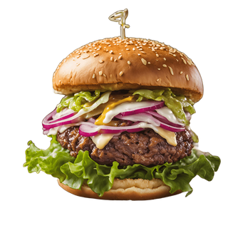 Hamburguesa clásica con patatas