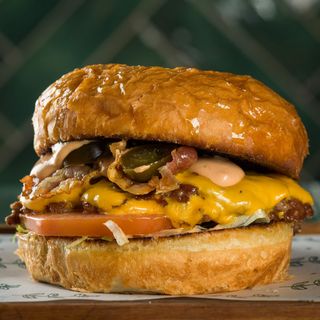 Jalapeno & bacon double smash burger