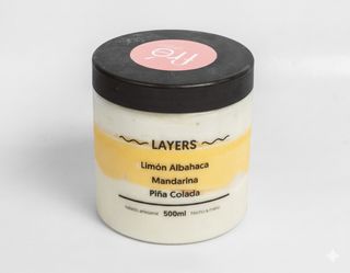 Layers de Limón Albahaca, Mandarina y Piña Colada