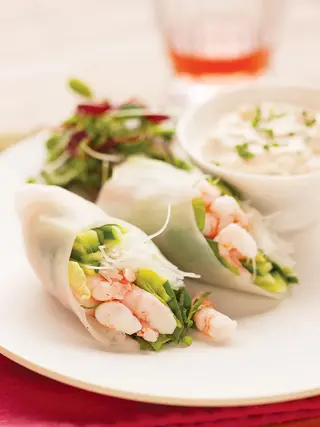 Rouleau De  Printemps Aux Crevettes 