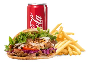 Panino kebab menù