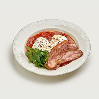 Шакшука із беконом