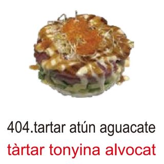404.tartar atún aguacate