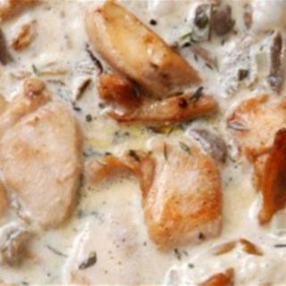 Пилешки филенца. със сметана