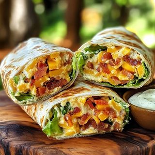 Wrap De Bacon Y Queso