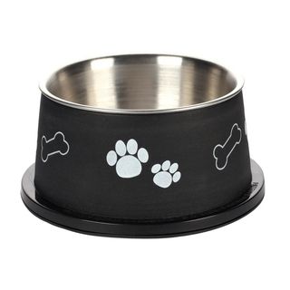 FLAMINGO Činija Kena za dugouhe pse Long Ears, Crna