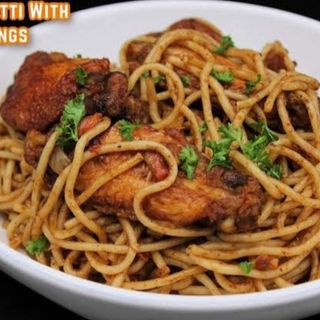 SPAGHETTI +  CHICKEN + PLANTAIN 