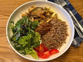 Боул з гречкою та грибами (350g)