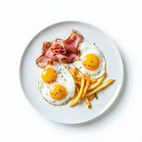 Huevos Rotos con Gamba y Chistorra