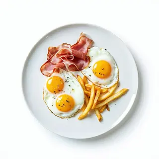 Huevos Rotos Con Setas