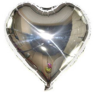 Фольга серце срібло