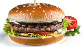 Cheese burger + Coca-Cola lattina 33 cl + Patatine fritte