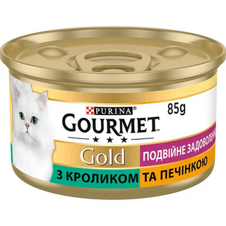 Gourmet Gold з кроликом та печінкою, 85г