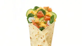 Wrap Śniadaniowy Jajecznica Łosoś Wrap